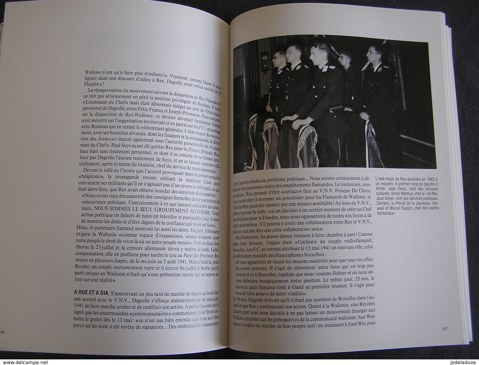 JOURS DE GUERRE Jours Noirs Tome 8 Régionalisme 1940 1945 Belgique Collaboration Rex Degrelle Légion Wallonne Waffen SS