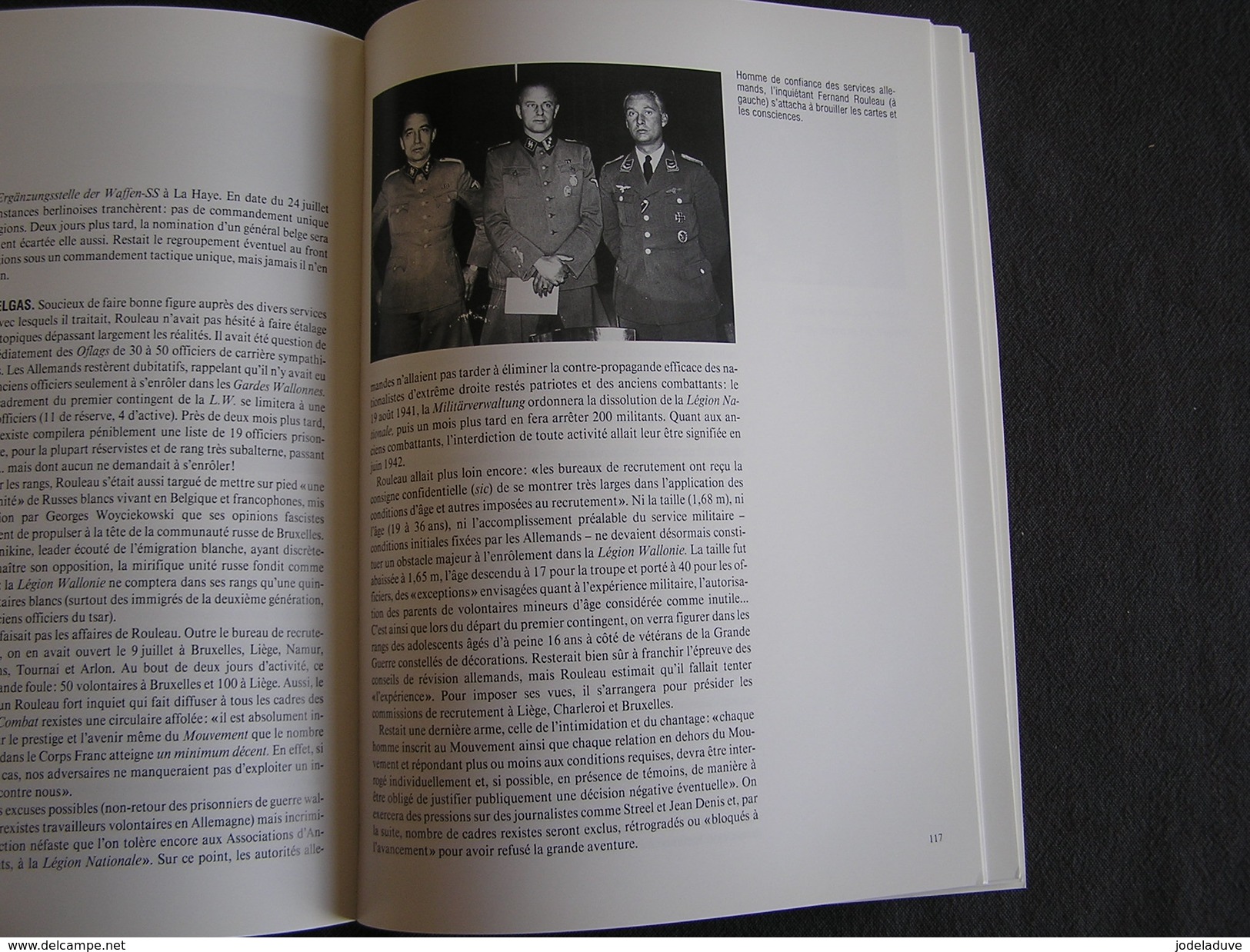 JOURS DE GUERRE Jours Noirs Tome 8 Régionalisme 1940 1945 Belgique Collaboration Rex Degrelle Légion Wallonne Waffen SS