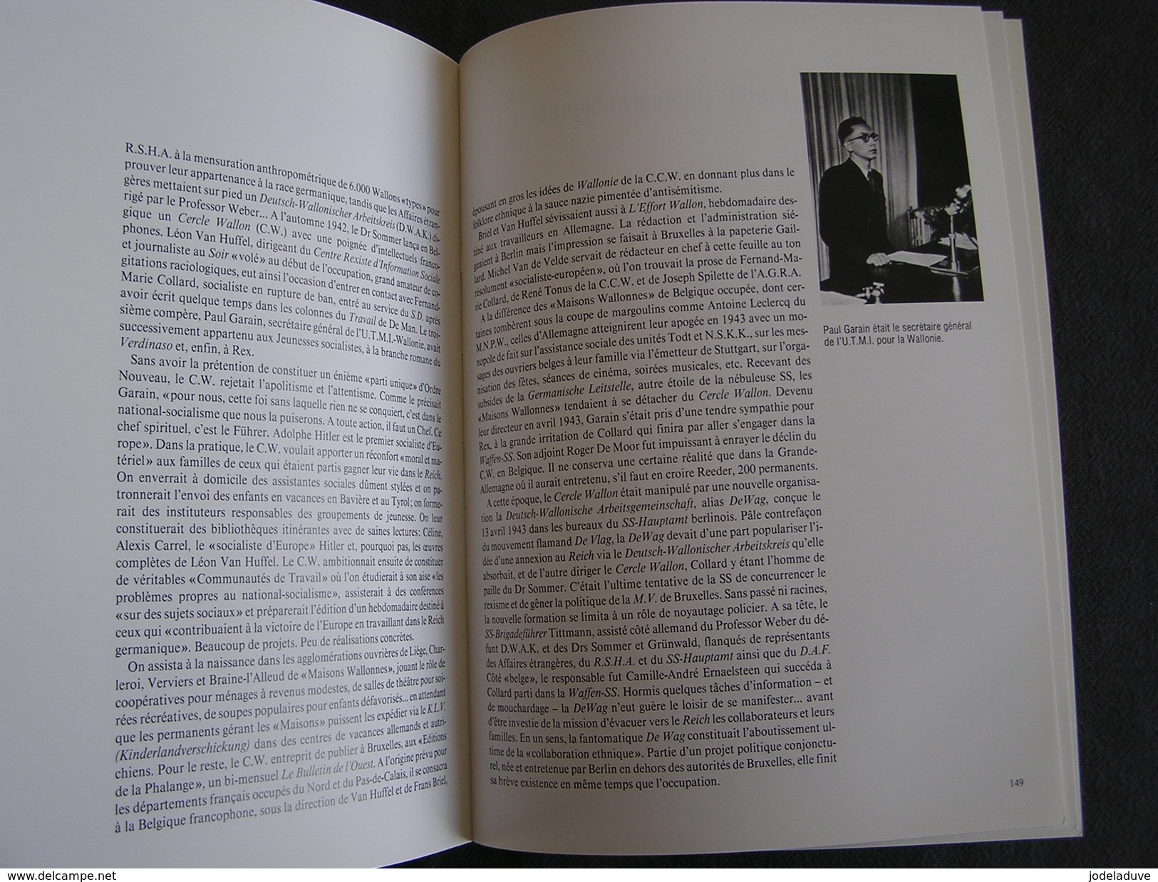 JOURS DE GUERRE Jours Noirs Tome 8 Régionalisme 1940 1945 Belgique Collaboration Rex Degrelle Légion Wallonne Waffen SS