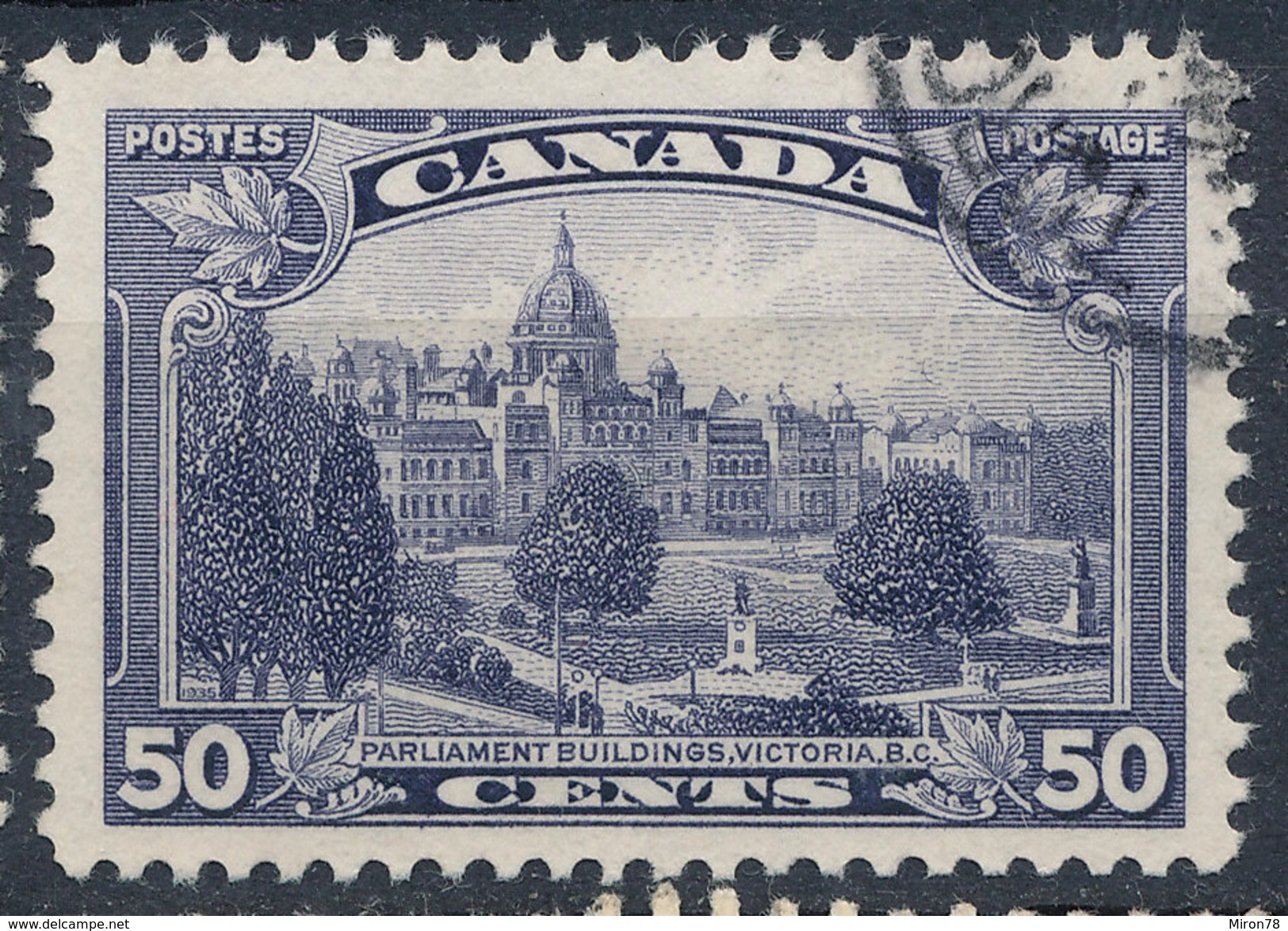 Stamp Canada  1935 50c Used - Usati