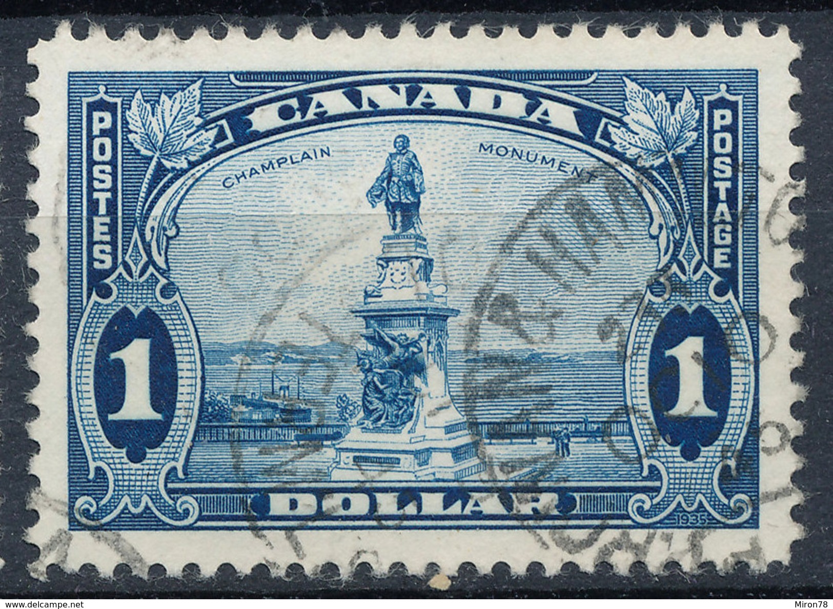 Stamp Canada  1935  $1 Used - Used Stamps