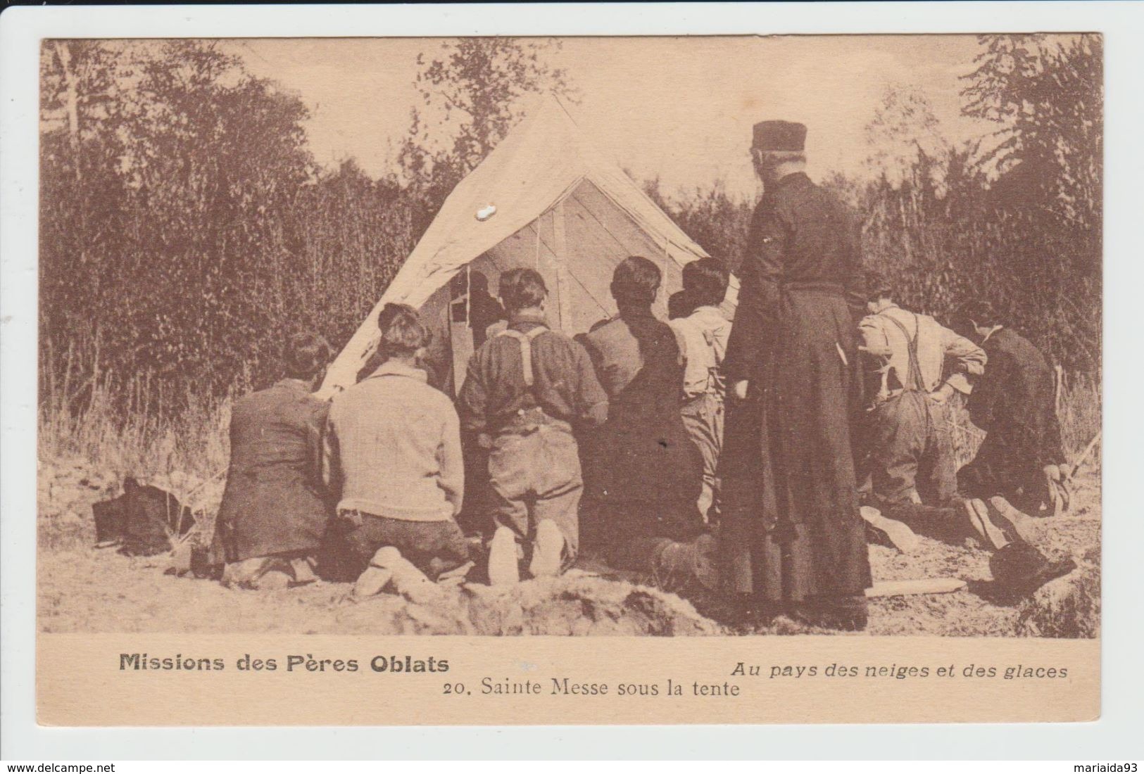 CANADA - NUNAVUT - MISSIONS DES PERES OBLATS - SAINTE MESSE SOUS LA TENTE - Nunavut