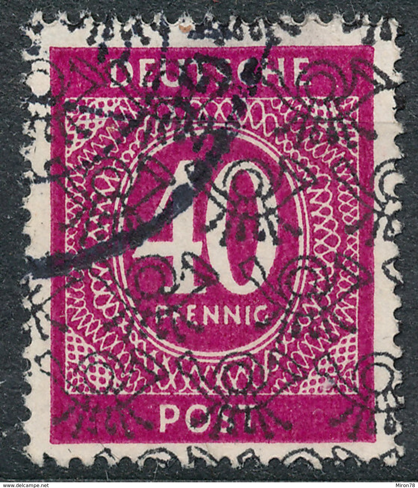 Stamp Germany 1948 Overprint Forgery - Other & Unclassified