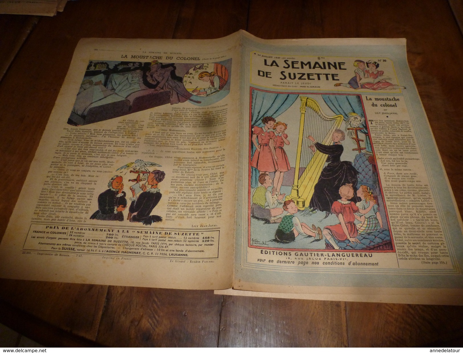 1947 Héroïsme De 3 Petits Vendéens En 1944 (Simone,Micheline,Dédé) Arrêtés Par Les Allemands Recherchant Robert Lantier - La Semaine De Suzette