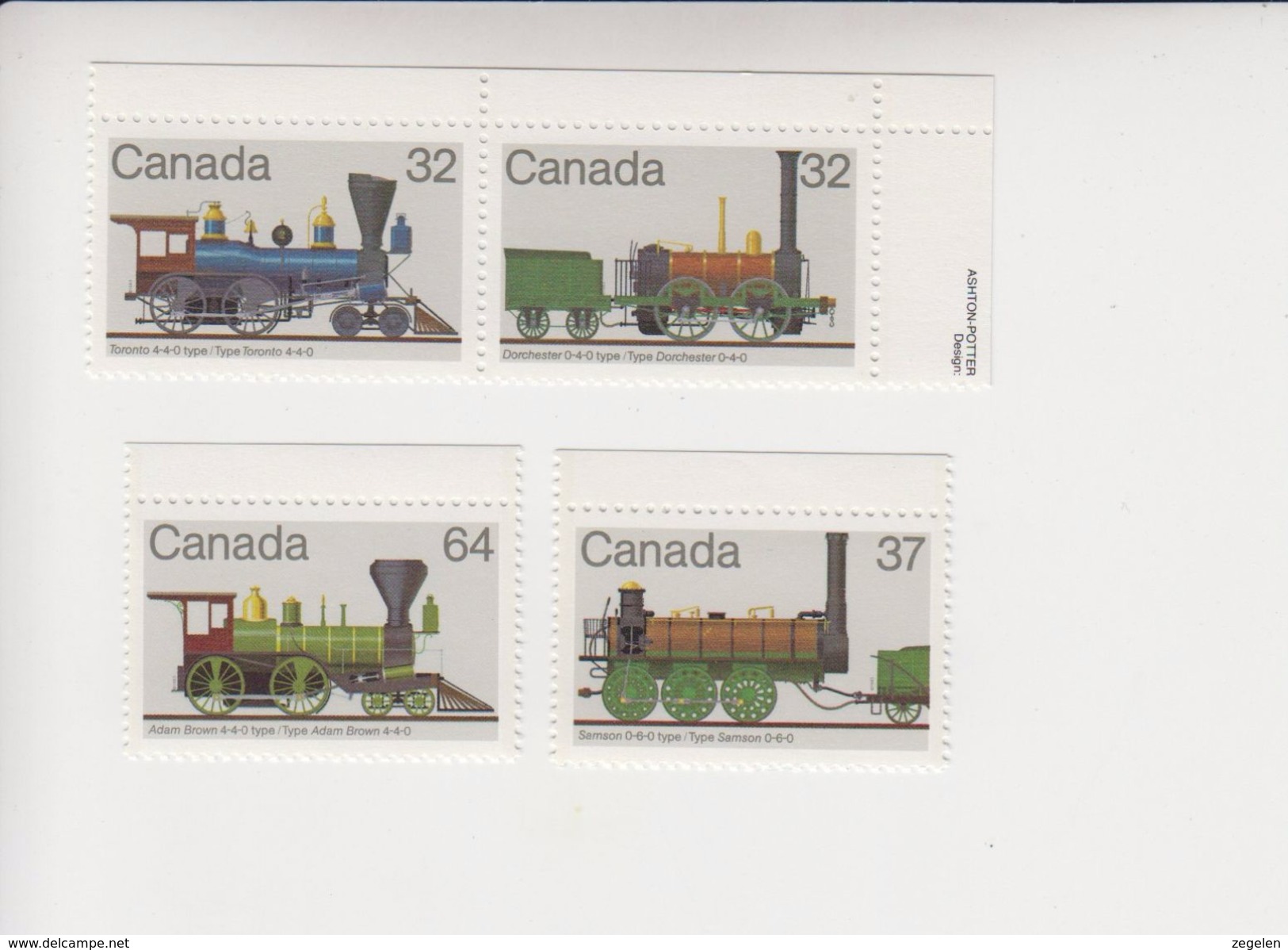 Canada Michel-cataloog 893/896 ** Treinen - Unused Stamps