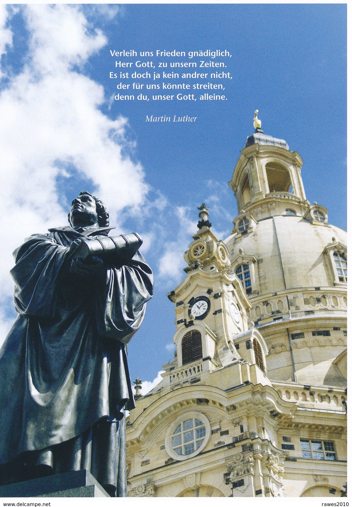 AK Dresden Frauenkirche Luther - Denkmal Worte Und Orgelklänge Zum Reformationsjubiläum 31.10.2017 - Dresden