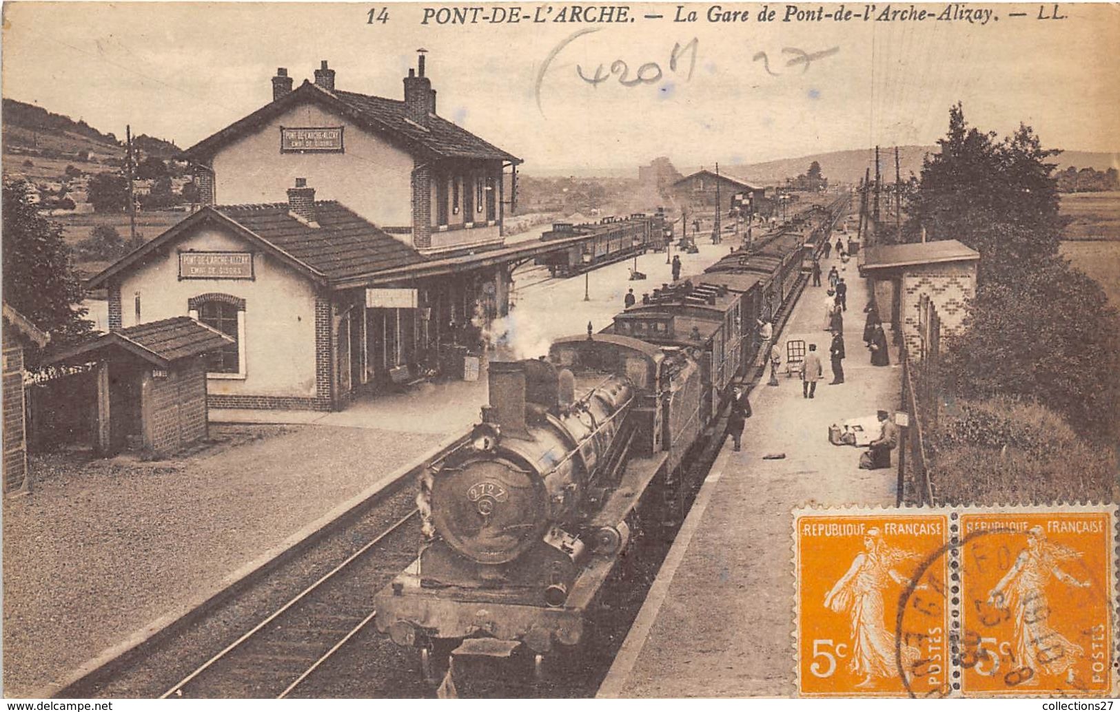 27-PONT-DE-L'ARCHE- LA GARE DE PONT DE L'ARCHE - ALIZAY - Pont-de-l'Arche