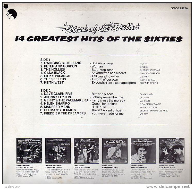 * LP *  14 GREATEST HITS OF THE SIXTIES - Hollies, Cilla Black, Dave Clark, Manfred Mann, Seekers A.o. - Compilaties