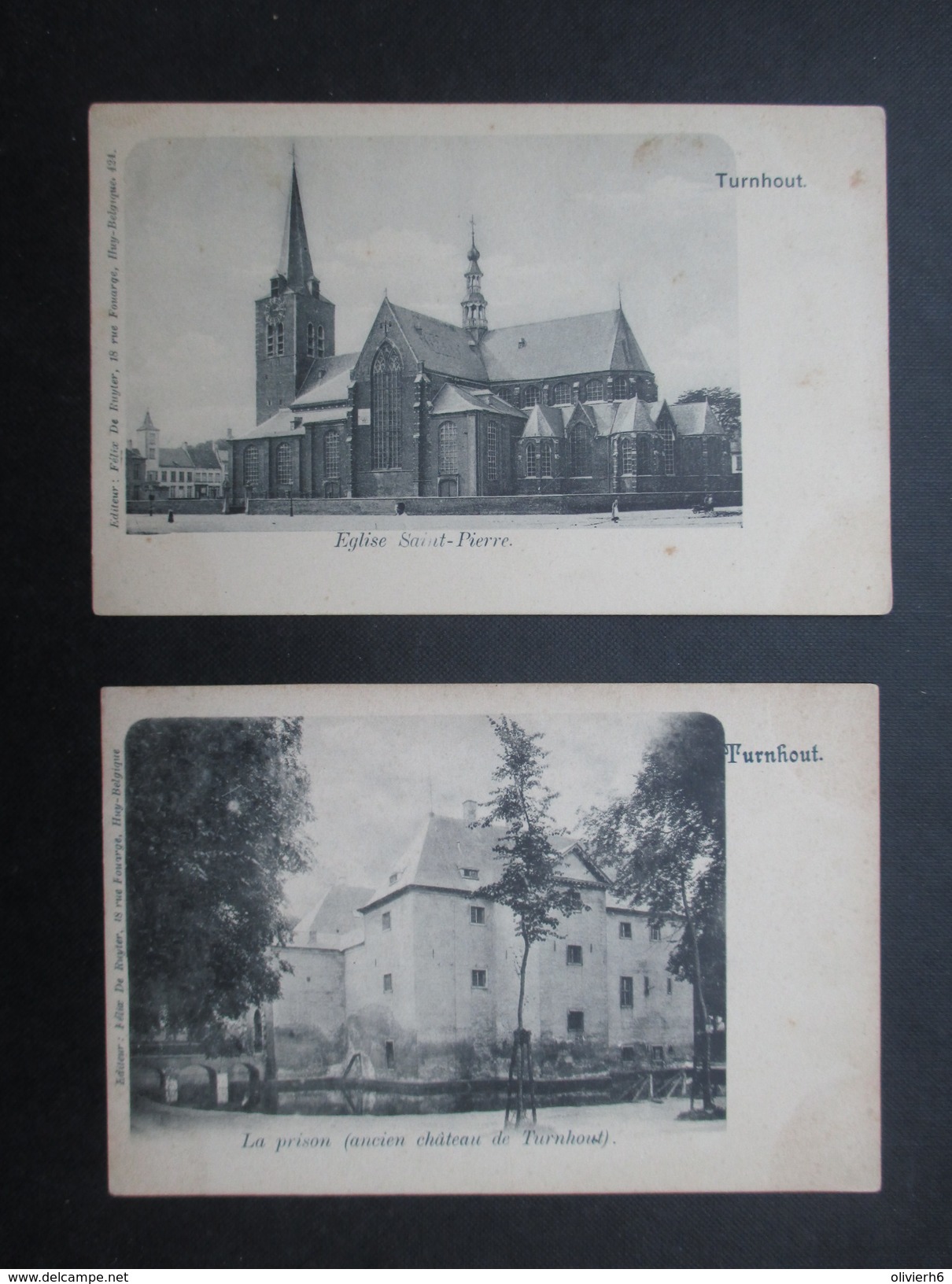 LOT 6 CP BELGIQUE (V1725) TURNHOUT (2 Vues) Prison, Eglise St-Pierre, Classe De Physique St Joseph, Statie, Watertoren - Turnhout