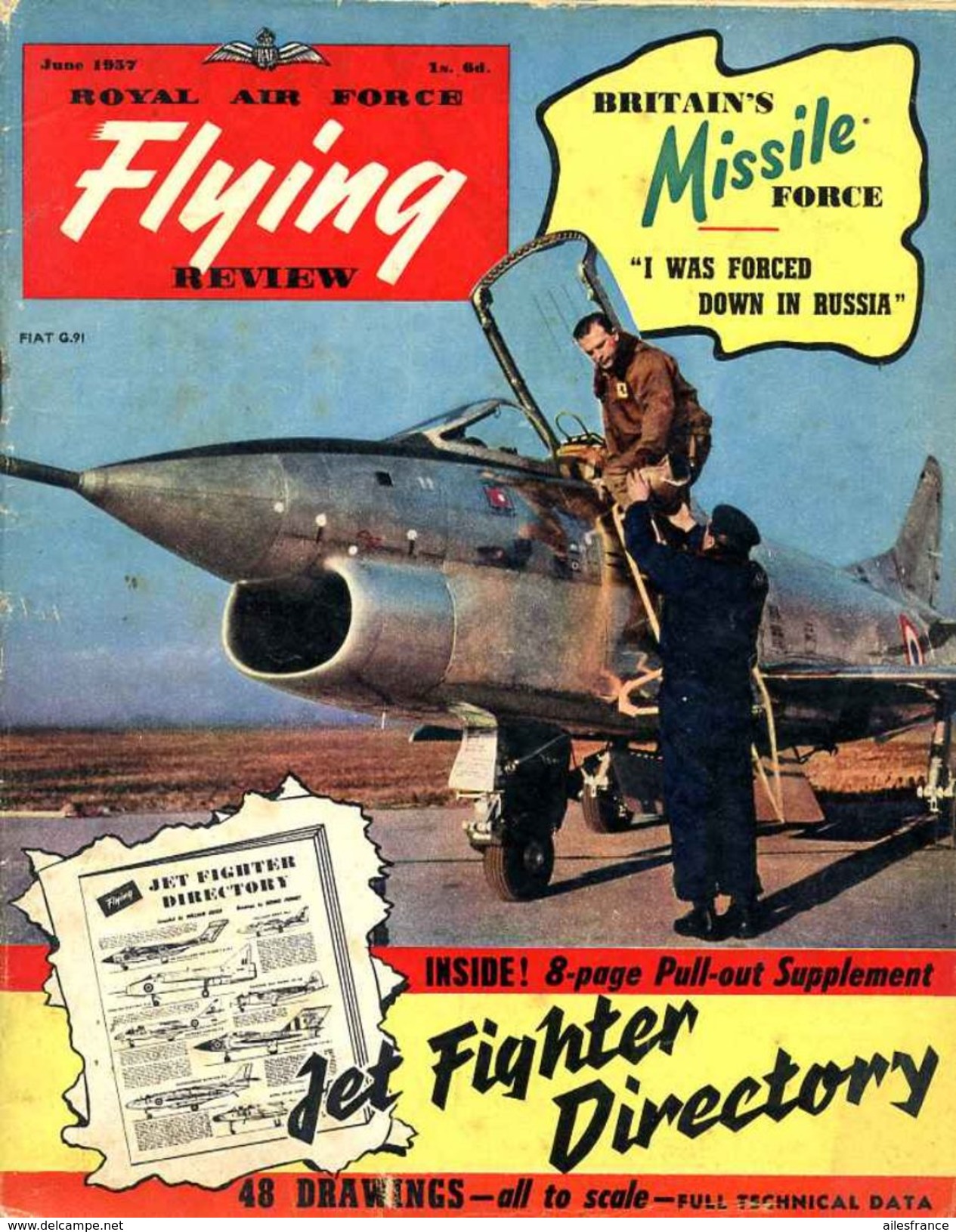 Royal Air Force Flying Revue Vol XII, N°10 June 1957 - Armée/ Guerre