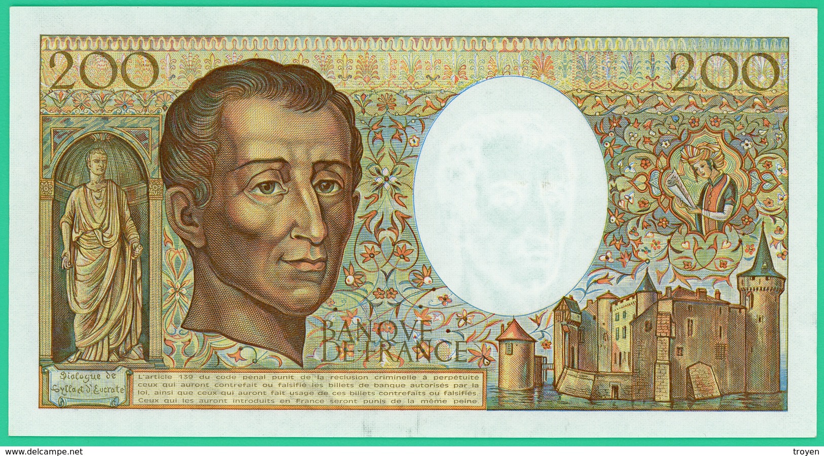 200 Francs Montesquieu - France - N° 345598/C.028 - 1985 - Neuf - - 200 F 1981-1994 ''Montesquieu''