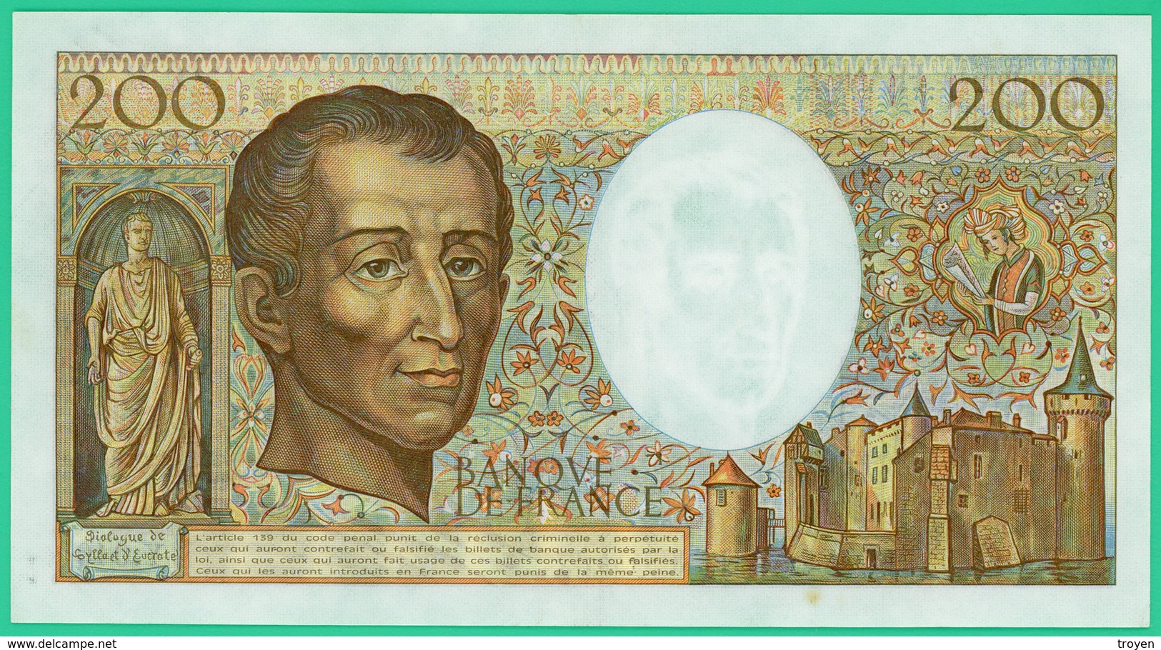 200 Francs Montesquieu - France - N° 078163/Y.046 - 1987 - Neuf - - 200 F 1981-1994 ''Montesquieu''