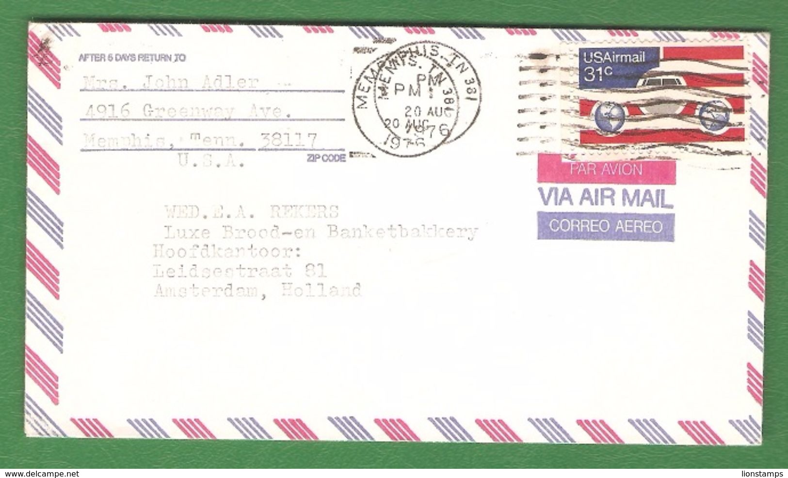USA - Letter No. 6 - Other & Unclassified