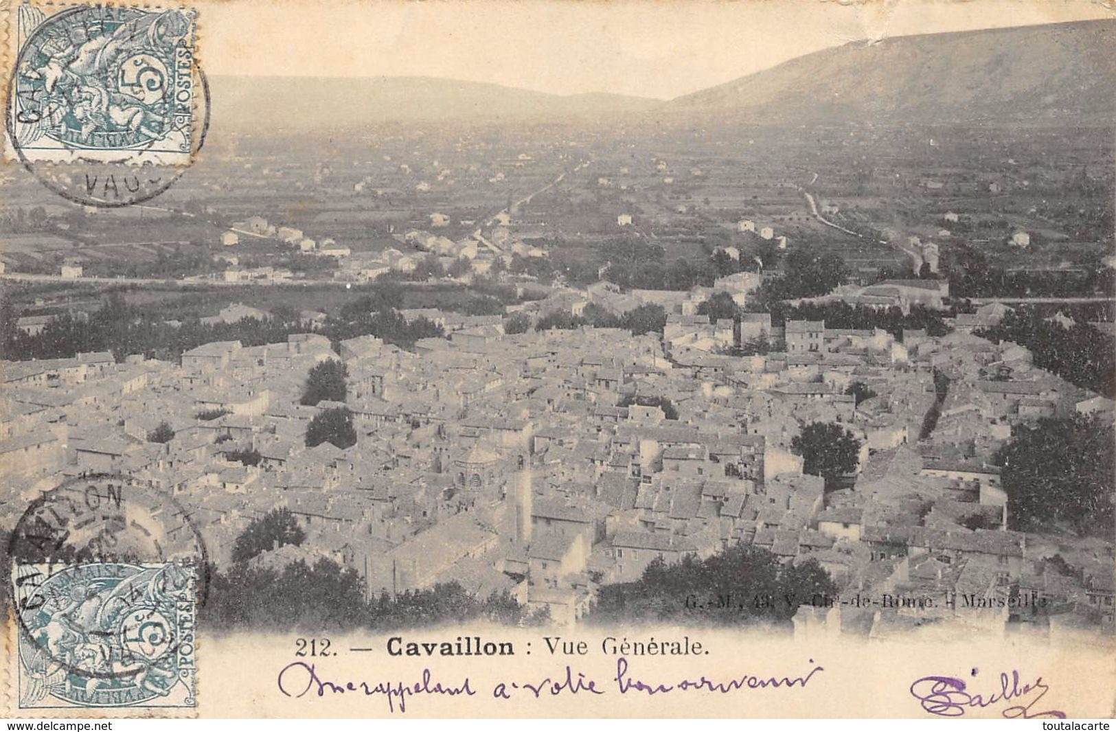 CPA 84 CAVAILLON VUE GENERALE 1904 - Cavaillon