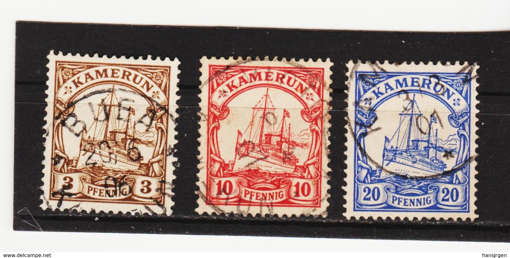 ÖMV1592 KAMERUN 1900  MICHL  7 - 9 - 10 Used / Gestempelt SIEHE ABBILDUNG - Kamerun