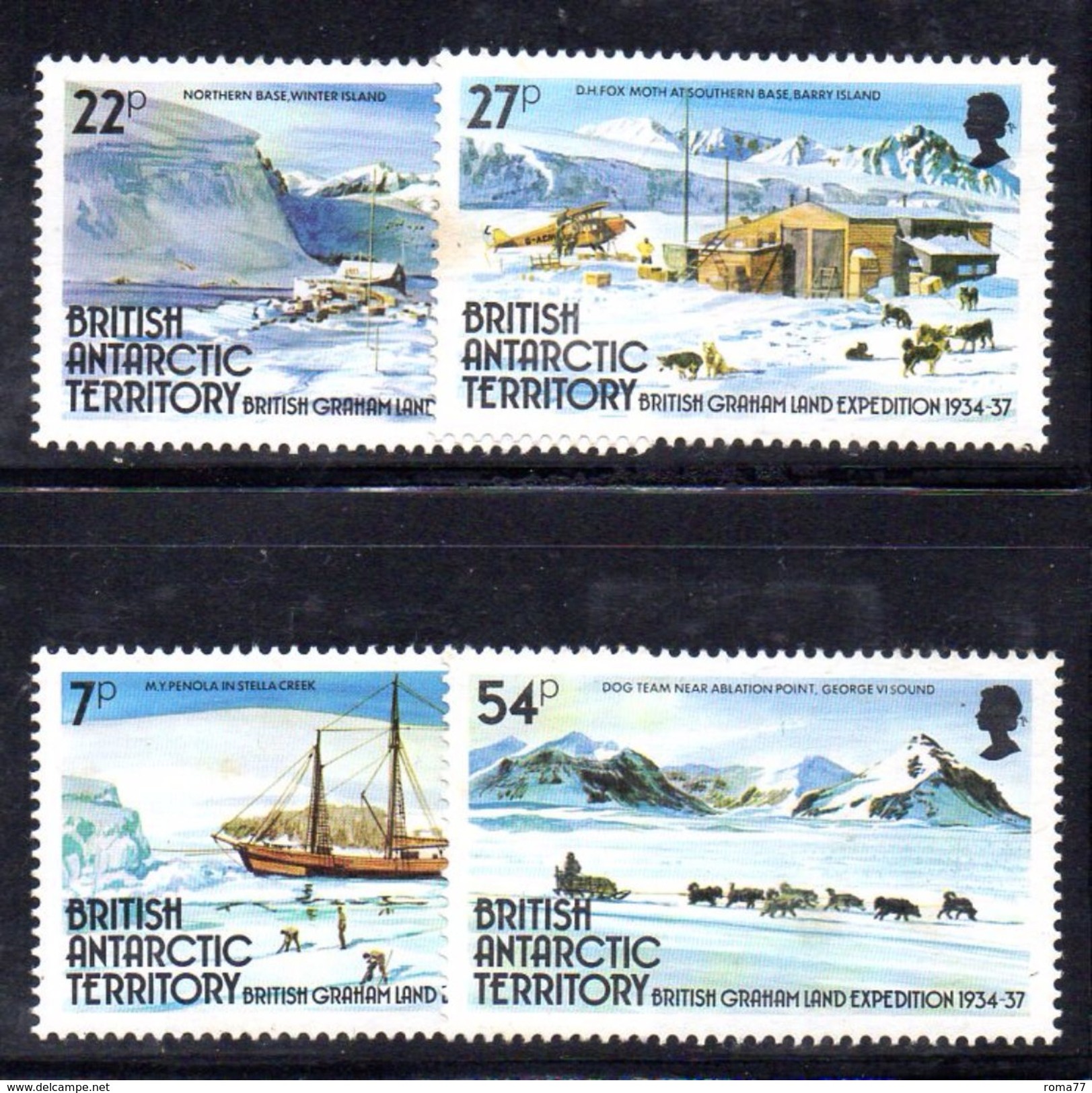 XP3504 - TERRITORIO ANTARTICO BRITANNICO , Yvert N. 144/147  **  MNH . Graham - Nuovi