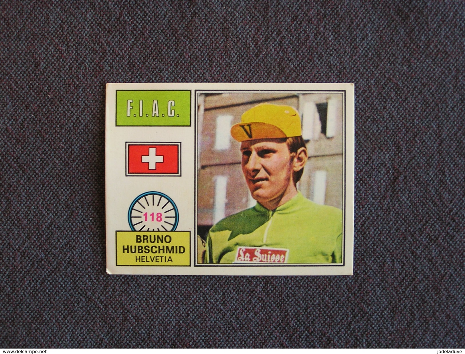 N° 118 PANINI Sprint 72 Bruno Hubschmid Suisse Cyclisme Cycliste Coureur Vélo Wielrenner Chromo Trading Card - Autres & Non Classés