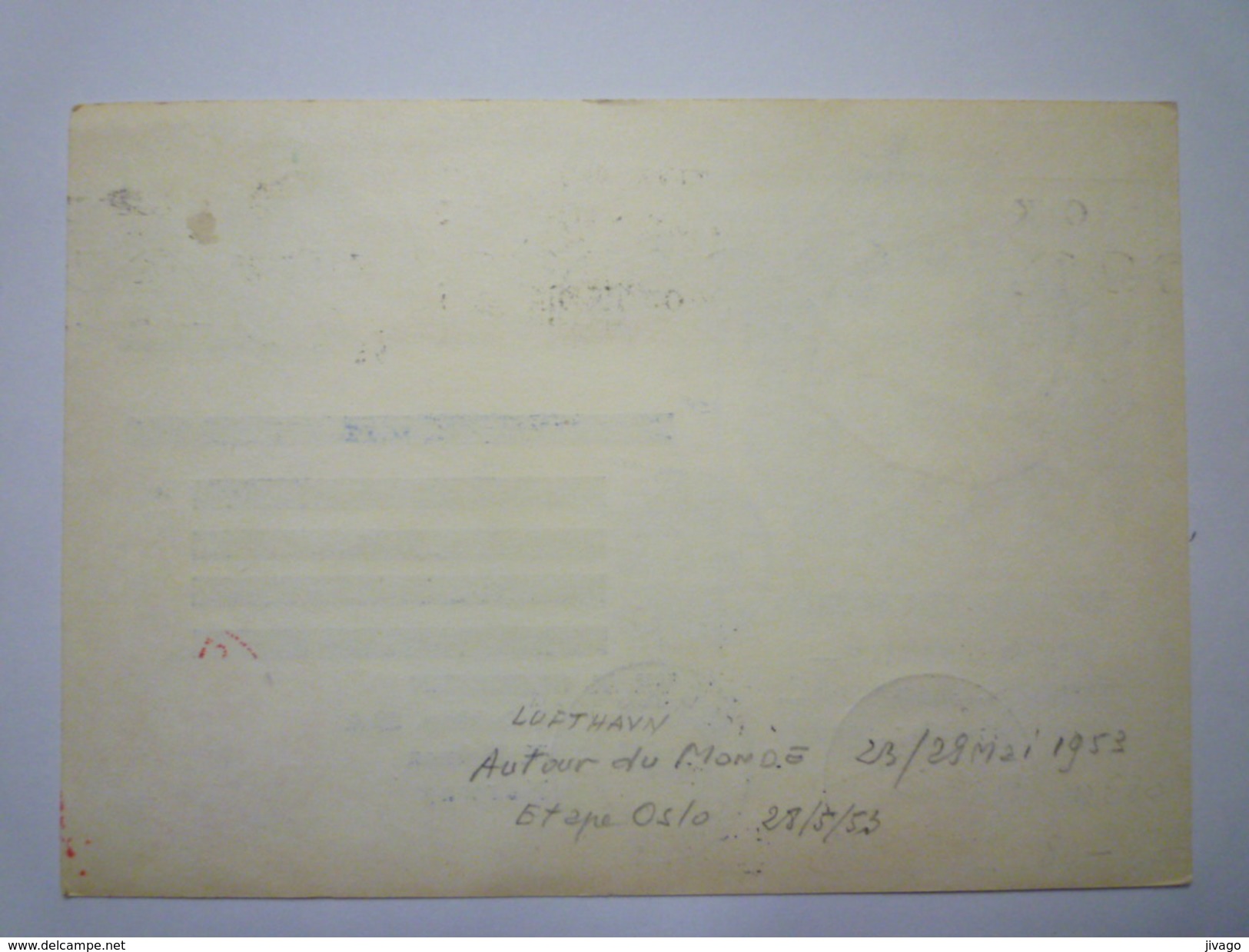 SPECIAL FLIGHT  "OSLO - THULE - TOKYO"   1953    - Briefe U. Dokumente