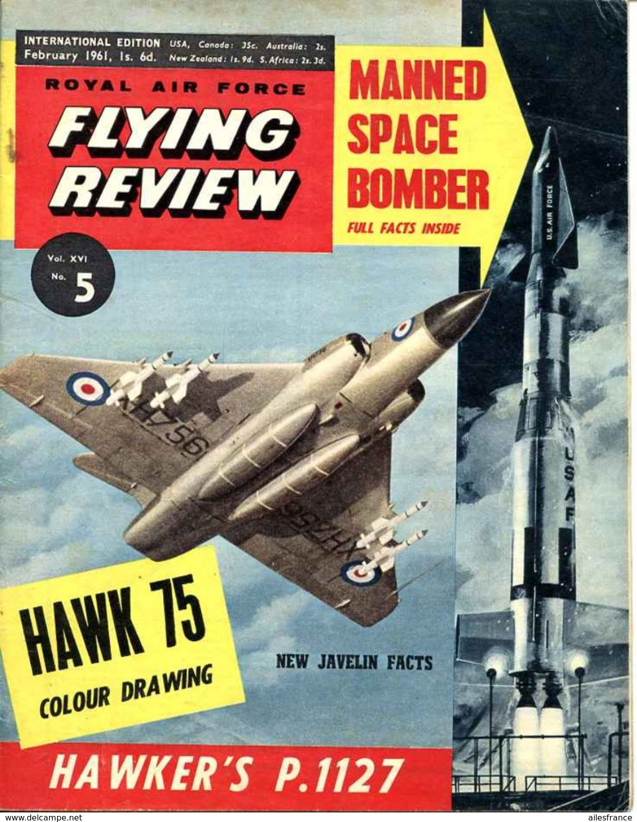 Royal Air Force Flying Revue Vol XVI, N°5 February 1961 - Armée/ Guerre