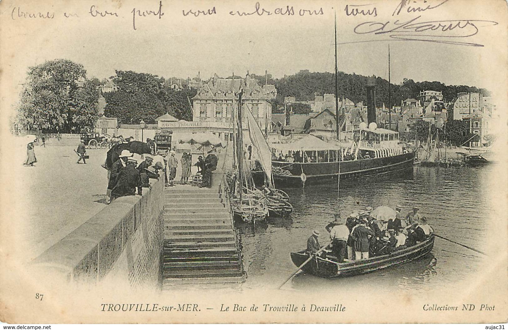 Dép 14 - Calvados - Deauville 32 cartes - Trouville 72 cartes - Lots en vrac - Lot de 104 cartes