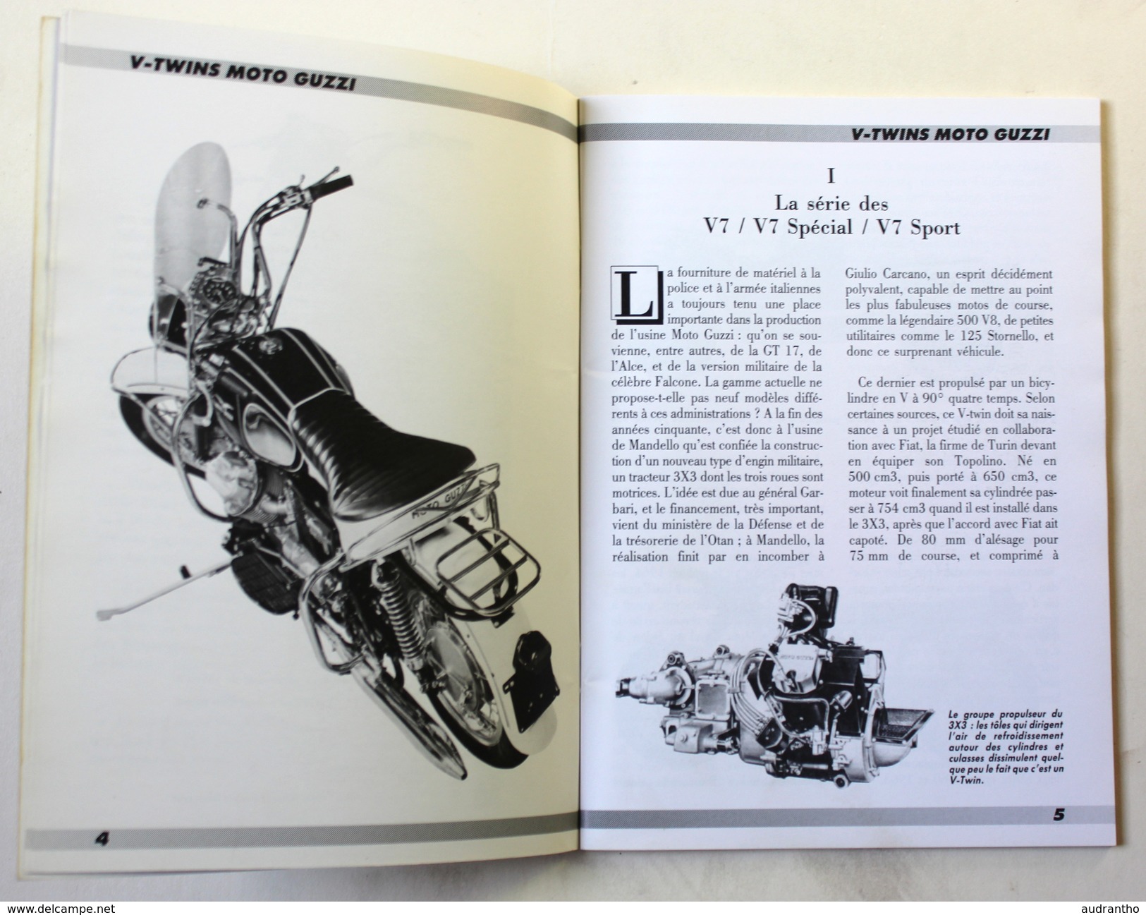 Livre Rare Moto GUZZI Les V-Twins 1965-1993 Christian Guislain - Motos