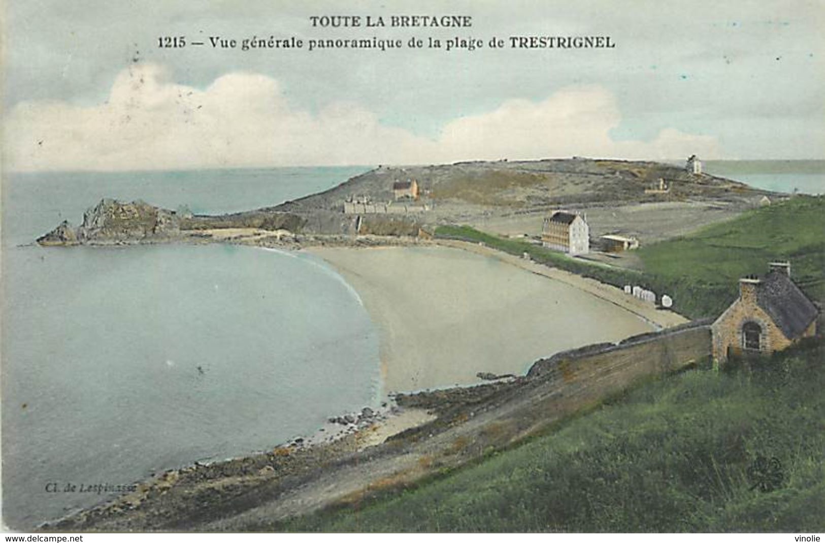 B-17.632 : TRESTRIGNEL TOUTE LA BRETAGNE EDITION LESPINASSE. CARTE COLORISEE - Autres & Non Classés