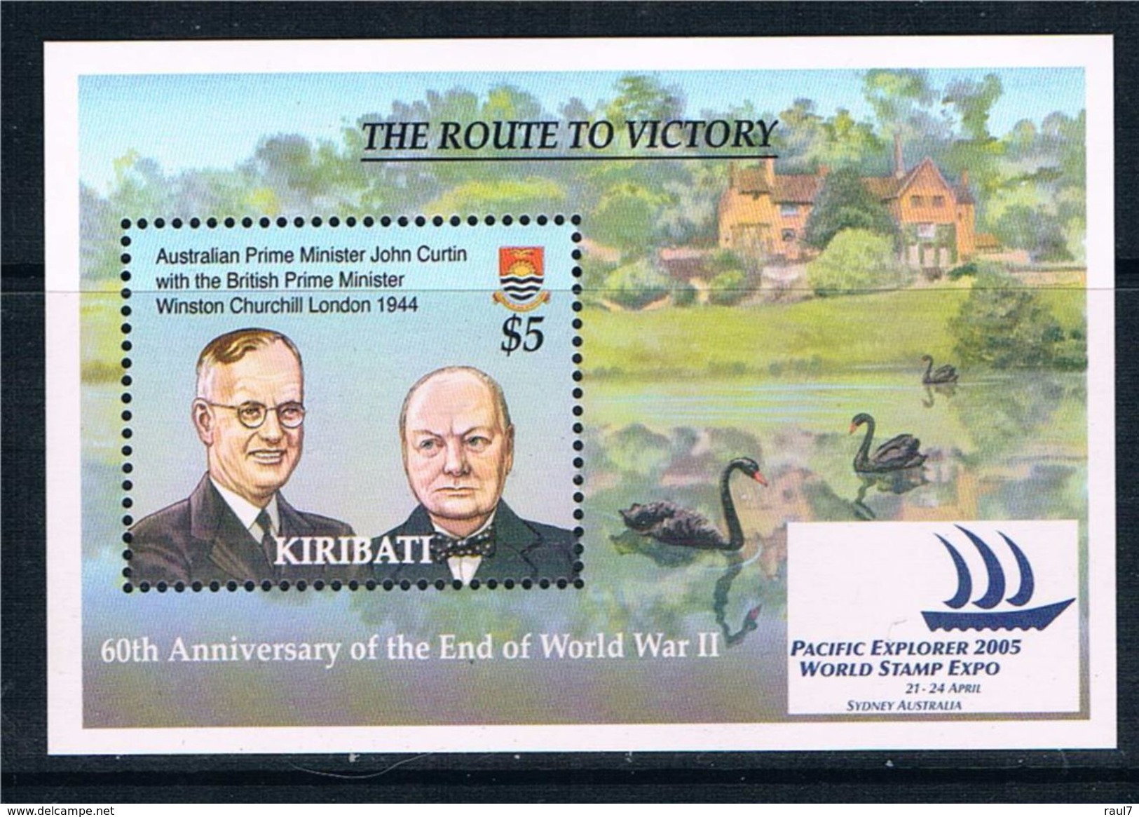 Kiribati 2005 - 50e Ann Fin 2e Guerre Mondiale, Churchill - BF Neufs // Mnh // CV 12.50 Euros - WW2