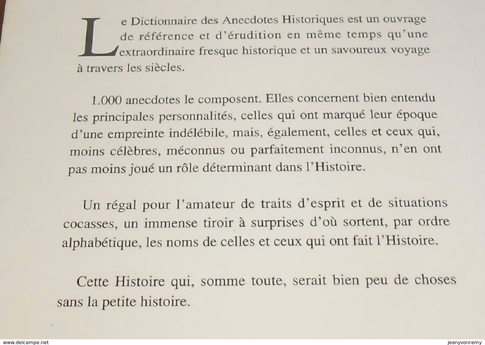 Le Dictionnaire Des Anecdotes Historiques. Armand Isnard. 1993. - Woordenboeken