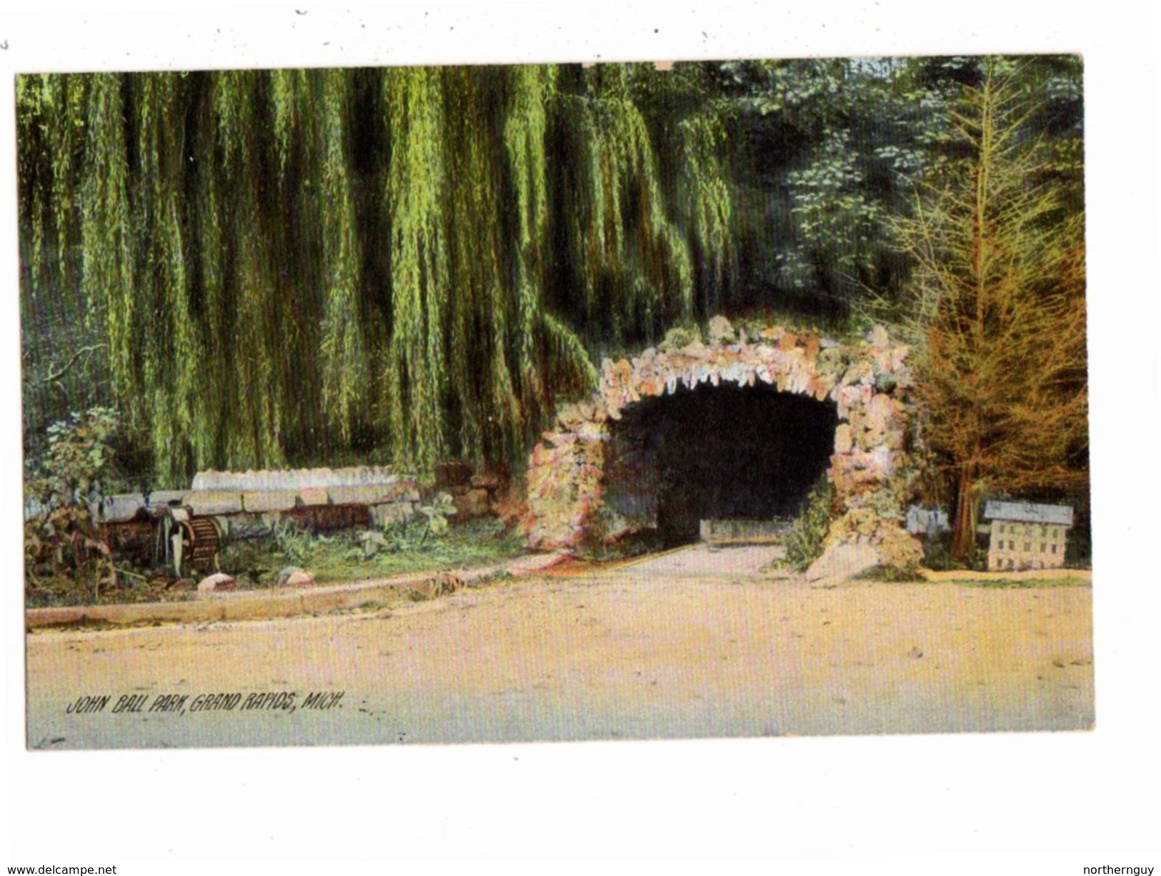 GRAND RAPIDS, Michigan, USA, John Ball Park, Spring Water Well, Pre-1920 Rotograph Postcard - Grand Rapids