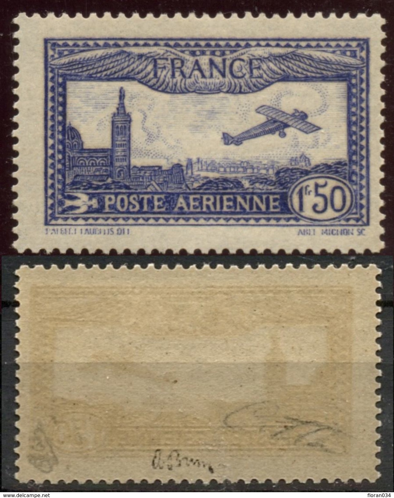 France PA N° 6b Outremer Vif Neuf ** (MNH) - Signé A.Brun/Calves - Cote 800 Euros - 1927-1959 Neufs