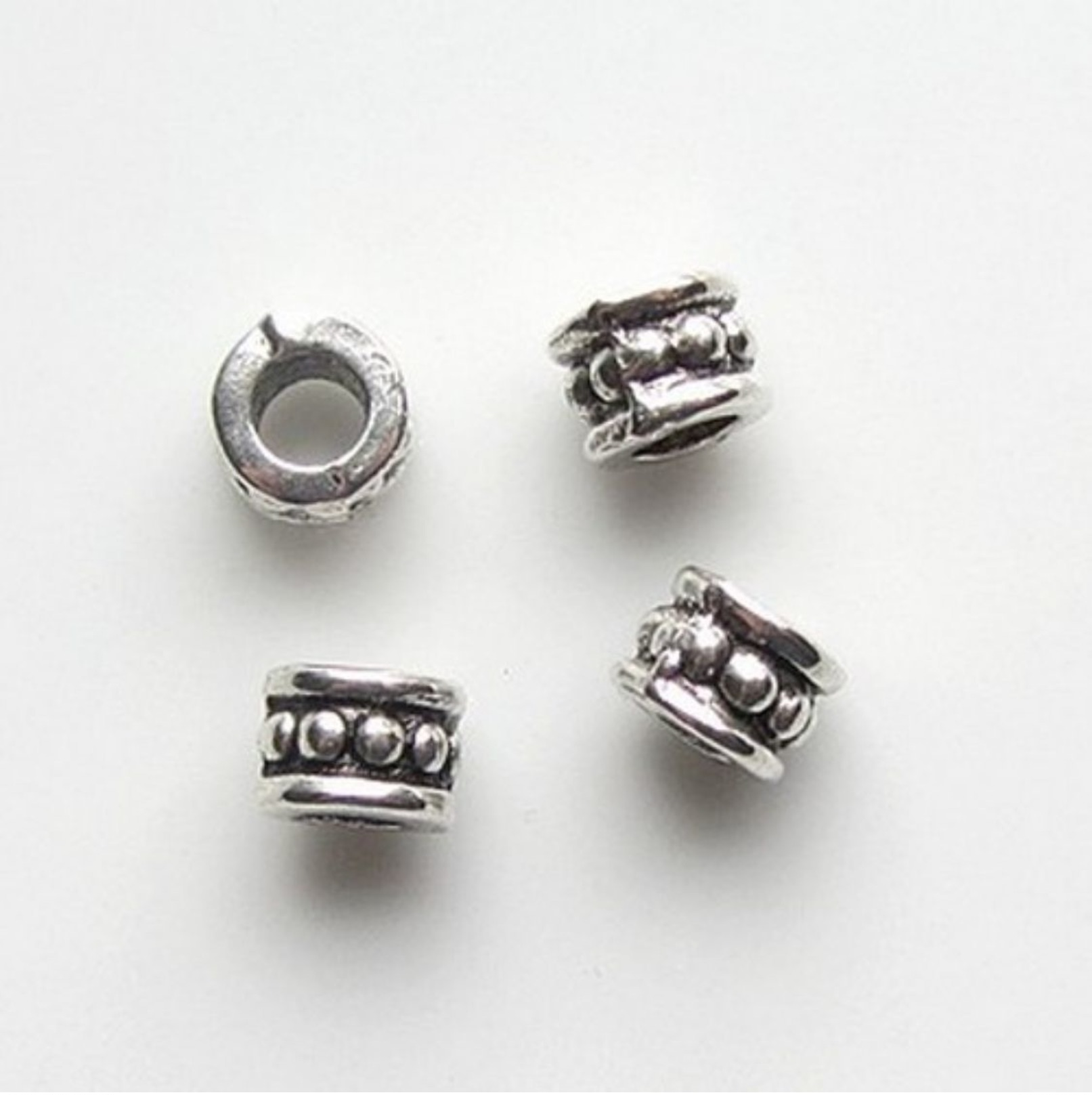 10 Perles Intercalaire Spacer _ CYLINDRE 4.5x6x6mm _ Apprêts Création Bijoux _ A152 - Perles