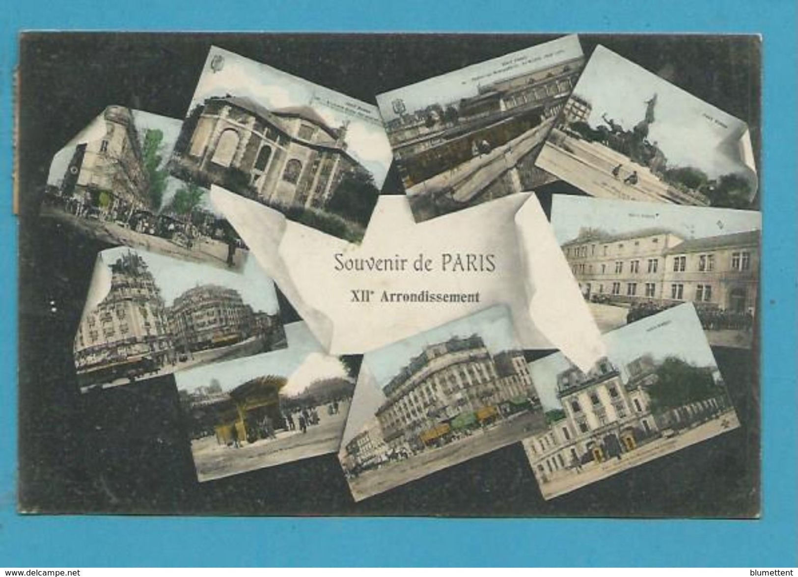 CPA Multivues Souvenir De Paris XIVème Arrondissement - Paris (12)