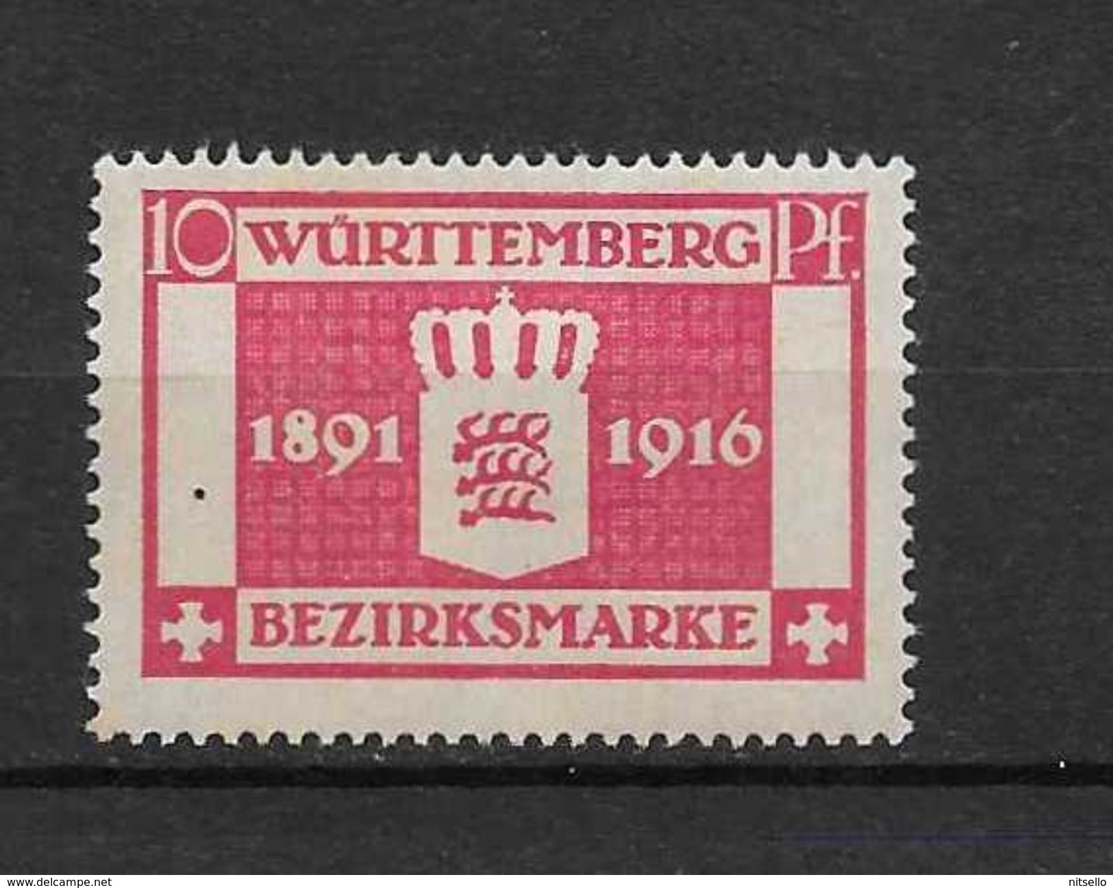 LOTE 1437  ///   ALEMANI - WURTEMBERG      YVERT Nº: 73 *MH - Mint