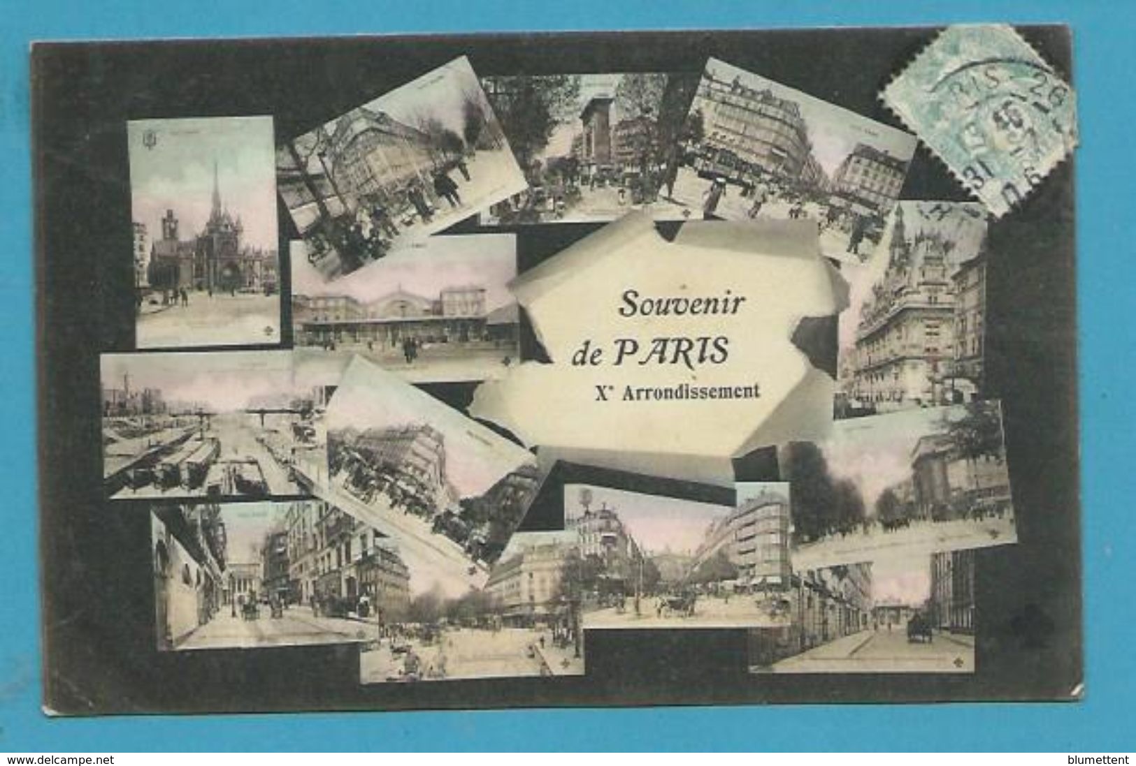 CPA Multivues Souvenir De Paris Xème Arrondissement - Distretto: 10