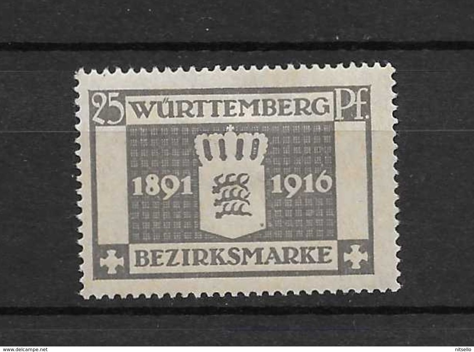 LOTE 1437  ///   ALEMANIA - WURTEMBERG      YVERT Nº: 76 *MH - Mint