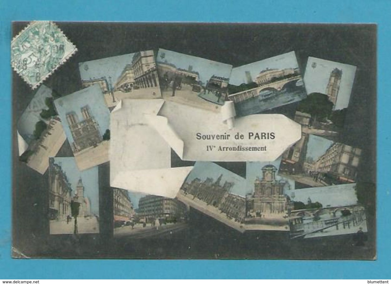 CPA Multivues Souvenir De Paris IVème Arrondissement - Paris (04)