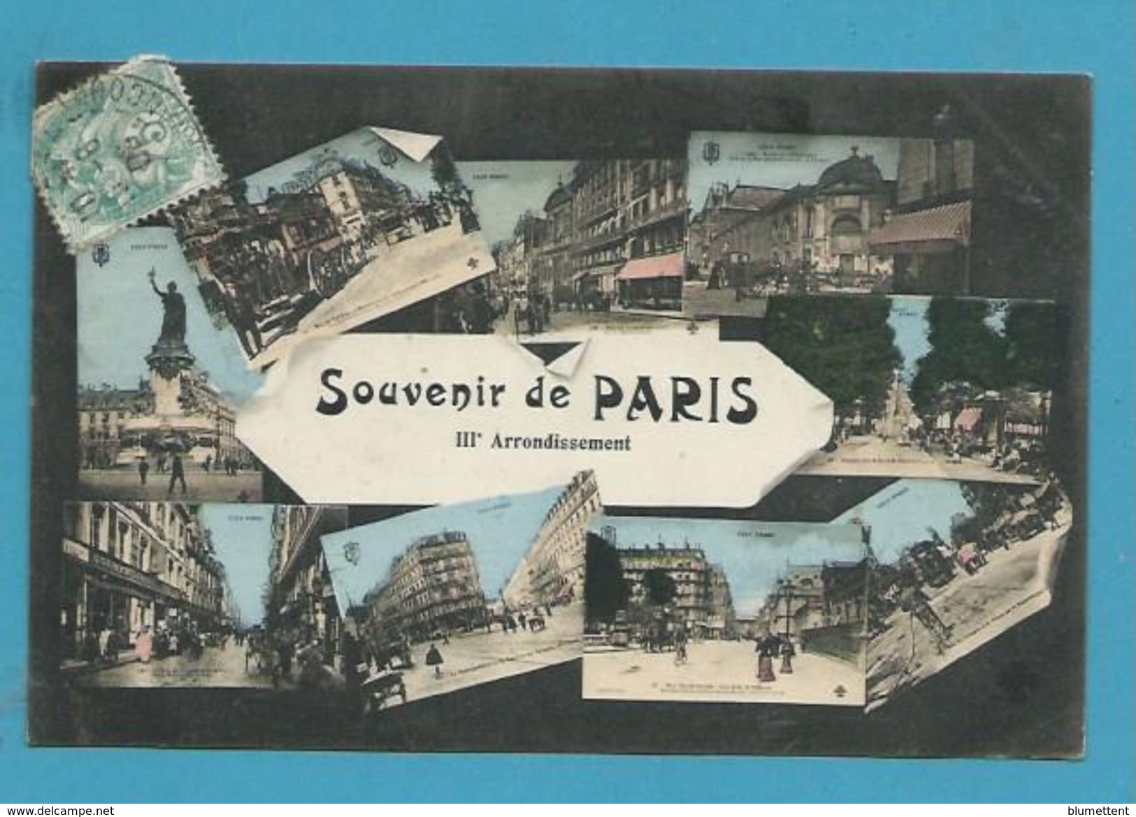 CPA Multivues Souvenir De Paris IIIème Arrondissement - Paris (03)