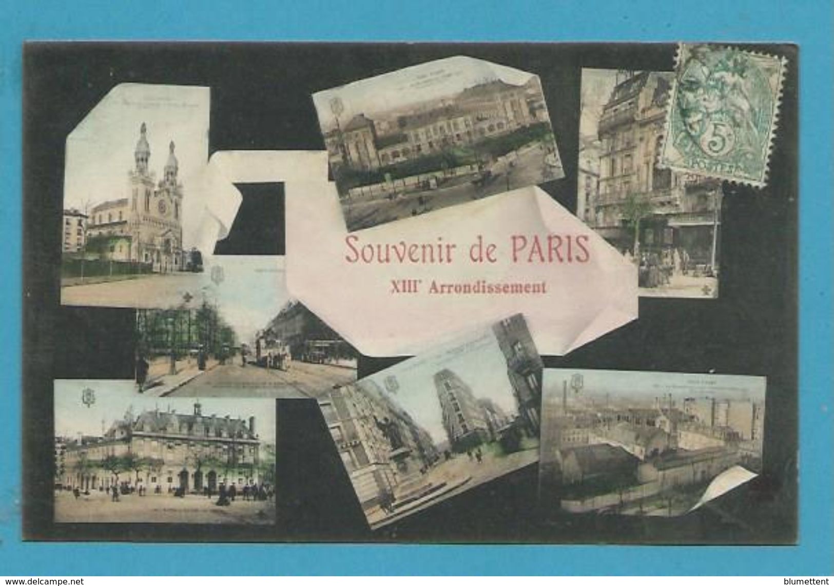 CPA Multivues Souvenir De Paris XIIIème Arrondissement - Paris (13)