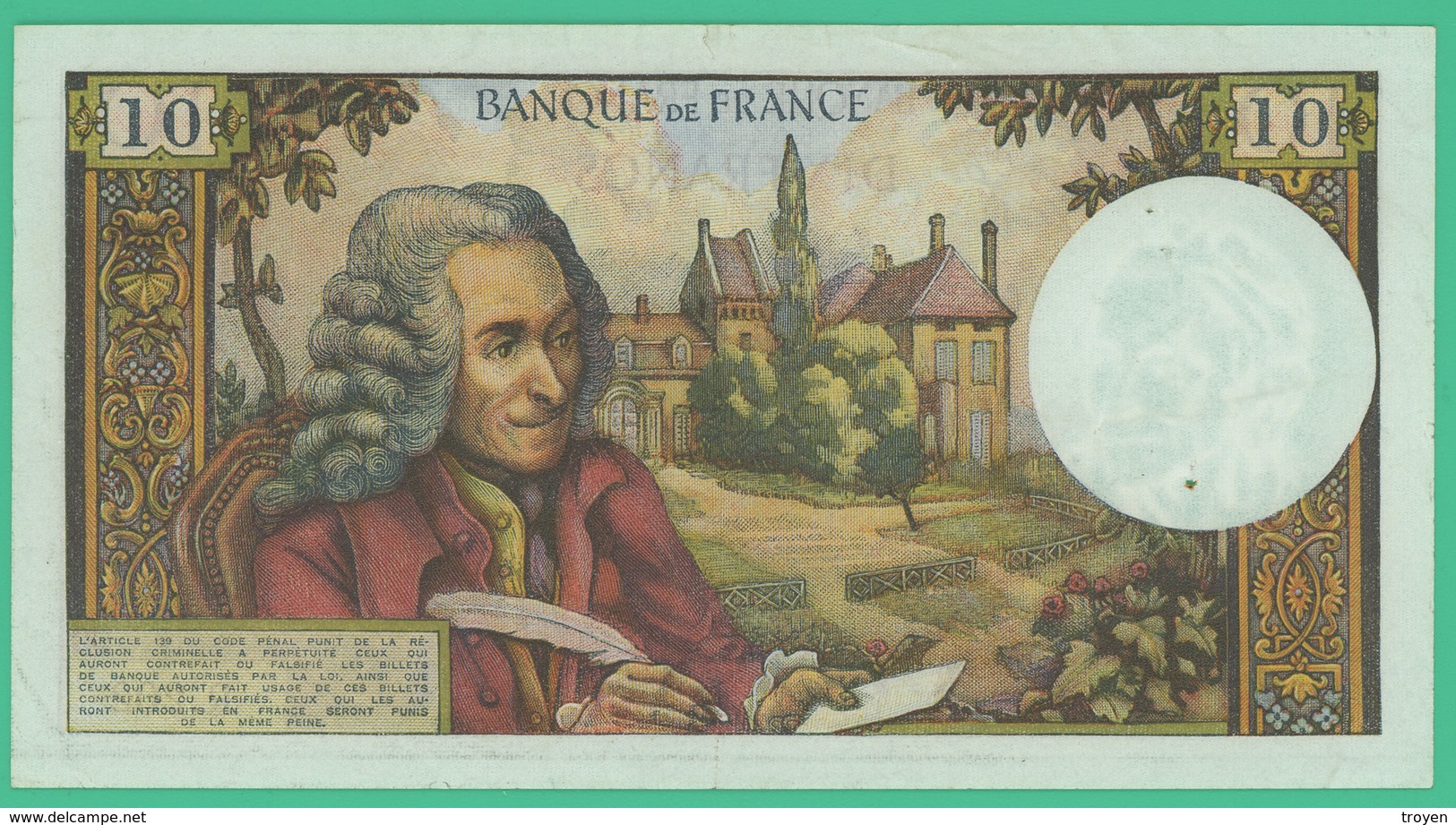 10 Francs Voltaire - France - N° 80753/R.202 - D.2-12-1965.D. -  Spl - - 10 F 1963-1973 ''Voltaire''