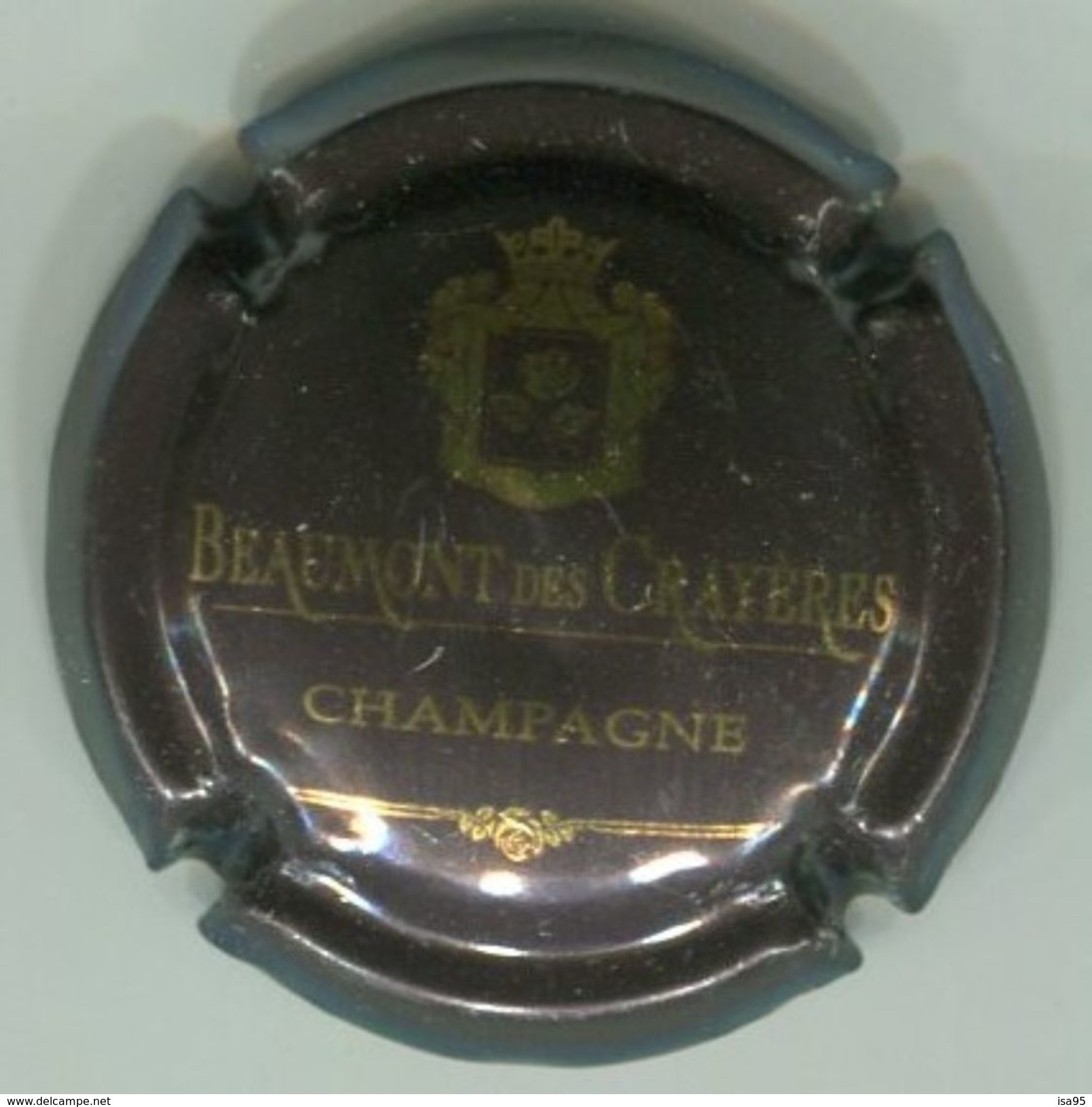 CAPSULE-CHAMPAGNE BEAUMONT DES CRAYERES N°02 Marron Foncé & Or - Sonstige & Ohne Zuordnung