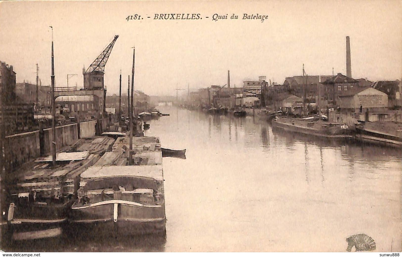 Bruxelles - Quai Du Batelage (Henri Georges Edit, Péniche, Woonboot, Barge) - Maritime