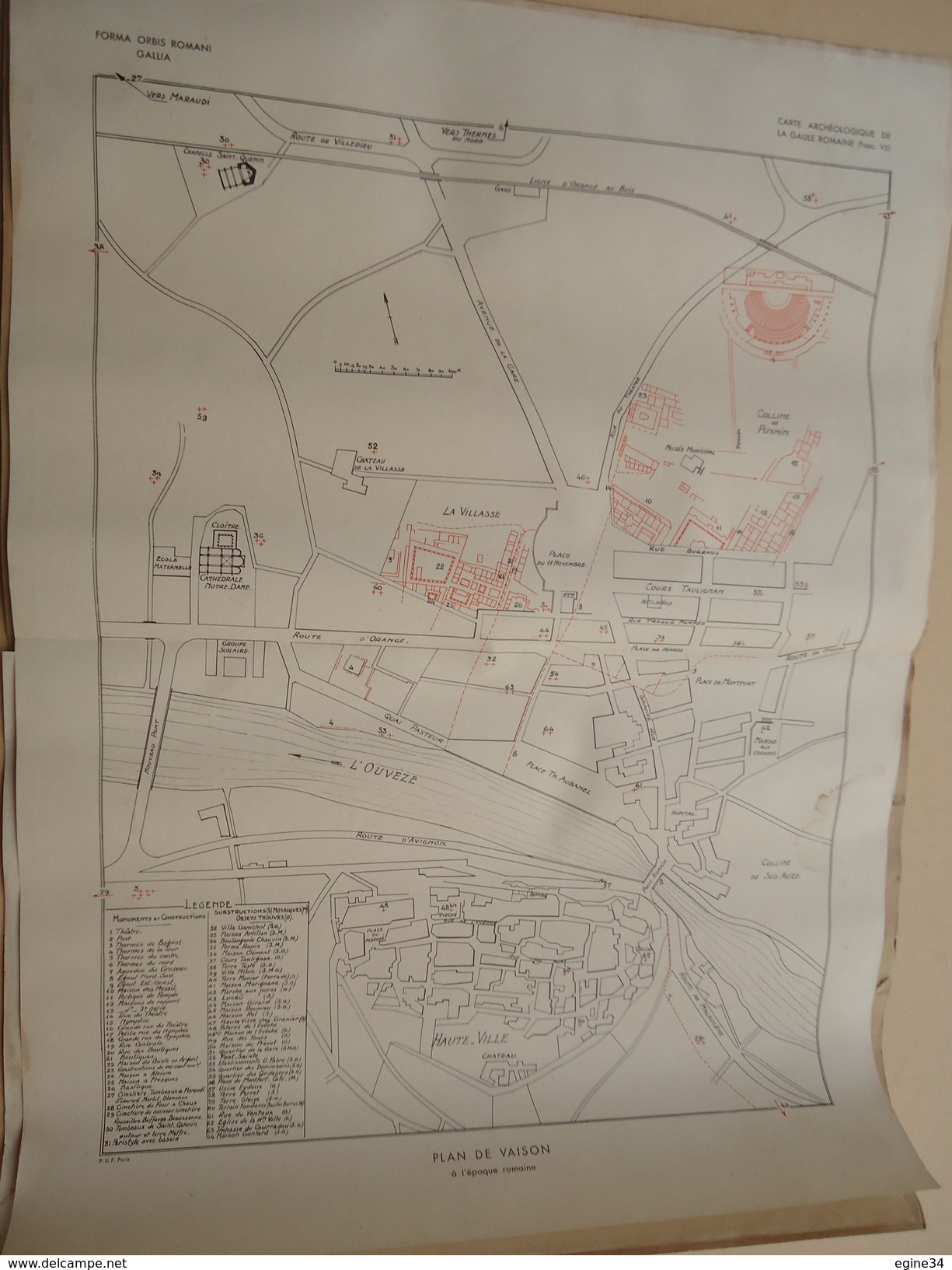 Carte Archéologique De La Gaule Romaine A. Blanchet - Fascicule VII - Département Du Vaucluse - 1939 - Sonstige & Ohne Zuordnung