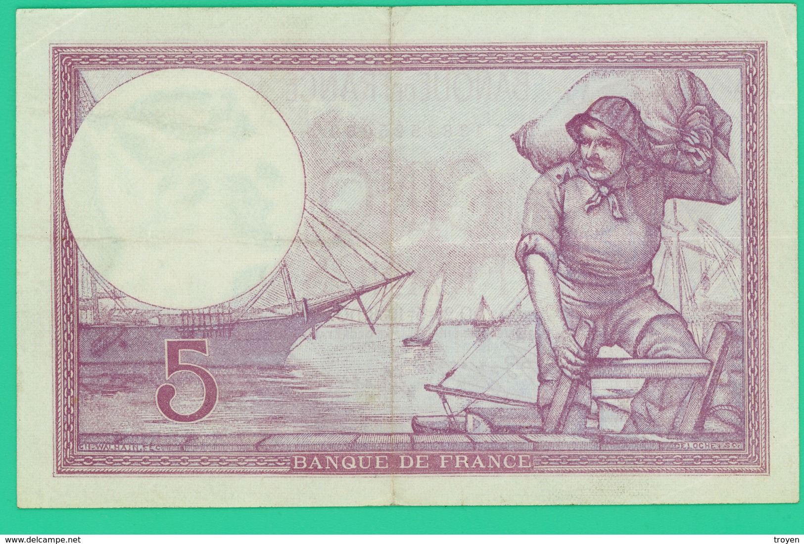 5 Francs Violet - France - N° 232/A.55302 - DO.26=5=1933.DO. -  Sup - - 5 F 1917-1940 ''Violet''