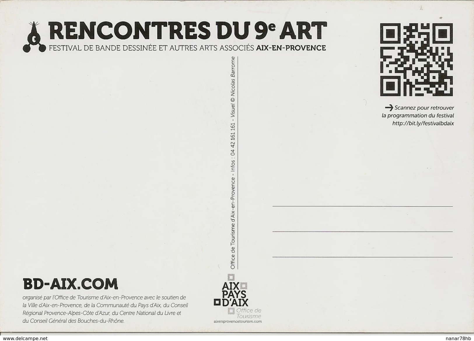 CPM Rencontres Du 9ème Art D'Aix En Provence 2014 - Bandes Dessinées