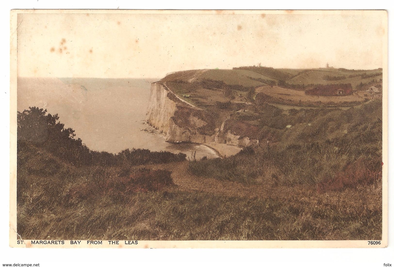 St. Margarets Bay - St. Margarets Bay From The Leas - 1938 - Dover