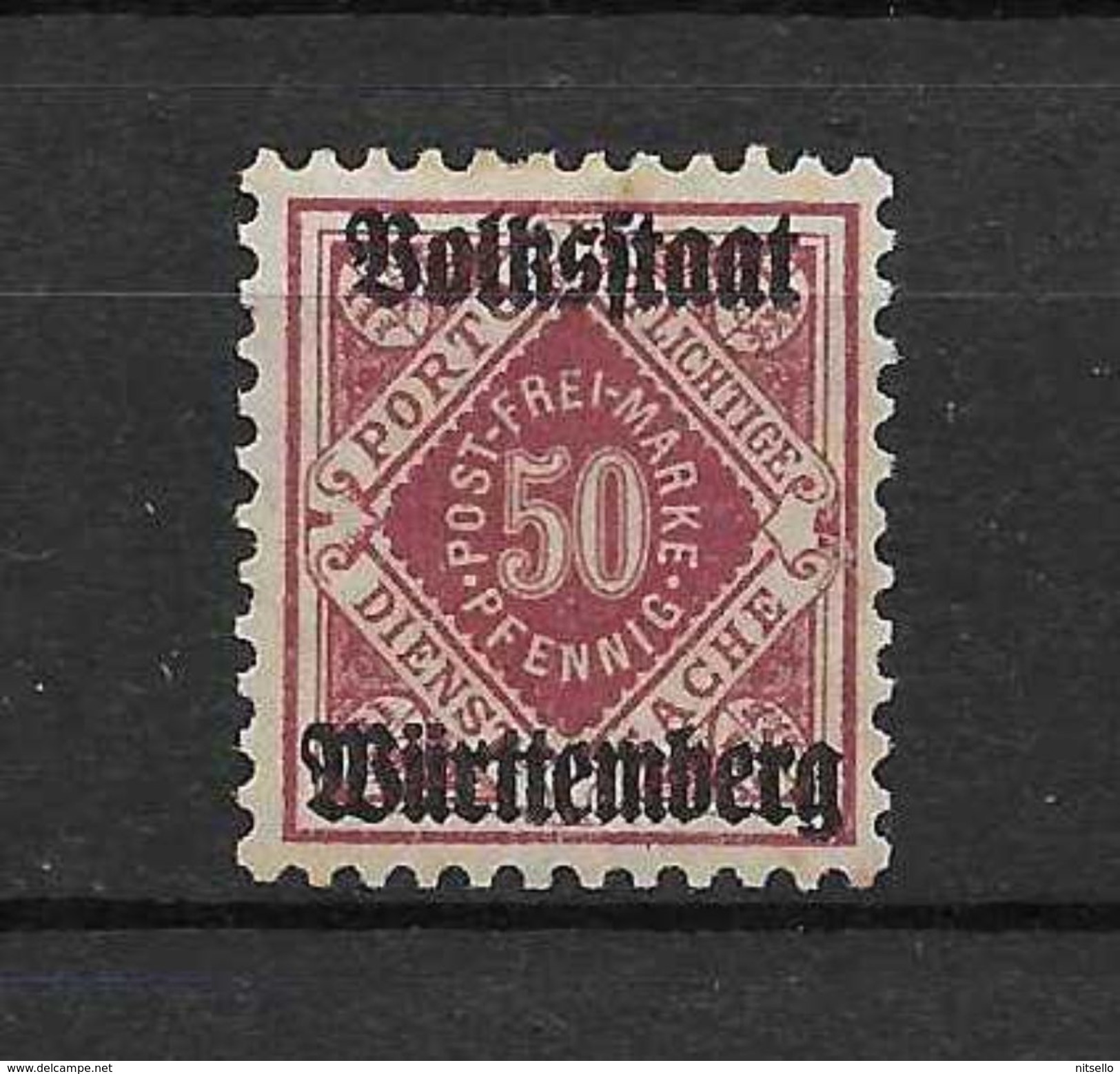 LOTE 1438  ///   ALEMANIA - WURTEMBERG      YVERT Nº: 99 *MH - Mint