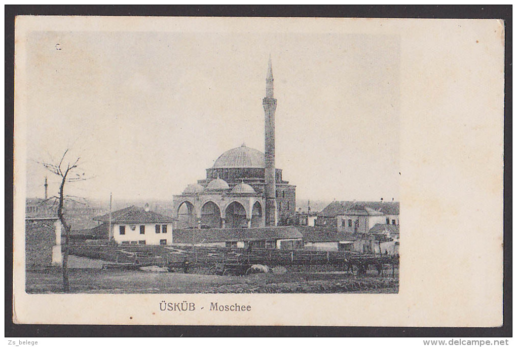 Üsküb  Skopje Moschee  Card  1916 Unbeschrieben - Nordmazedonien