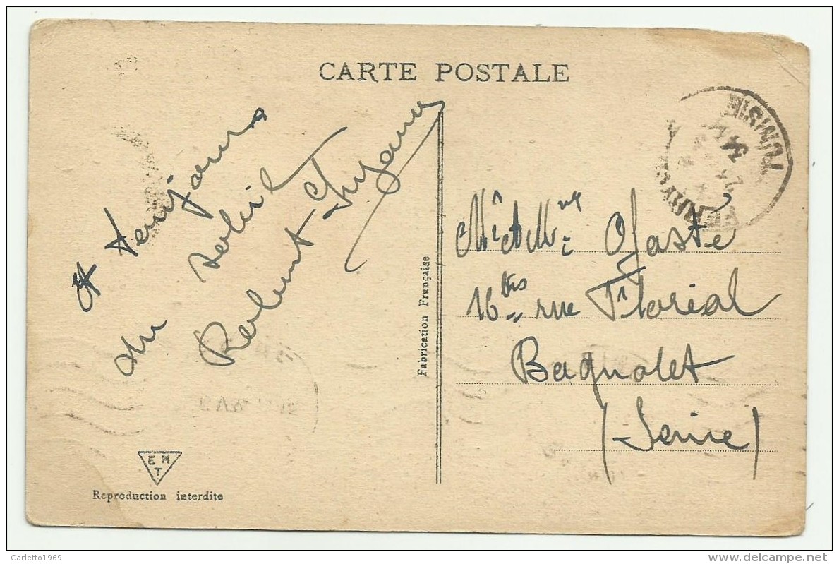 DOUGGA - VILLA DI TRIFOLIUM - LE GRAND ESCALIER 1934 VIAGGIATA  FP - Senegal