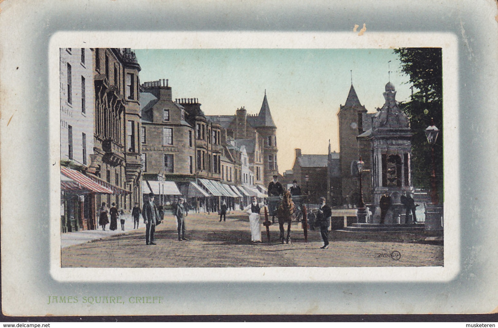 United Kingdom PPC Scotland James Square, Criefe Valentine's Postcard (2 Scans) - Kinross-shire