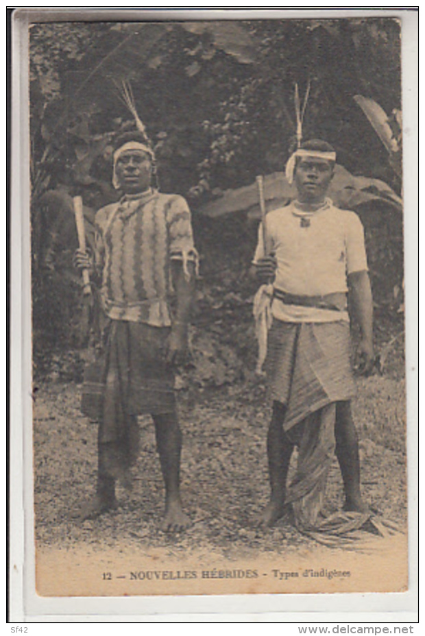 NOUVELLES HEBRIDES    TYPES D INDIGENES . - Vanuatu